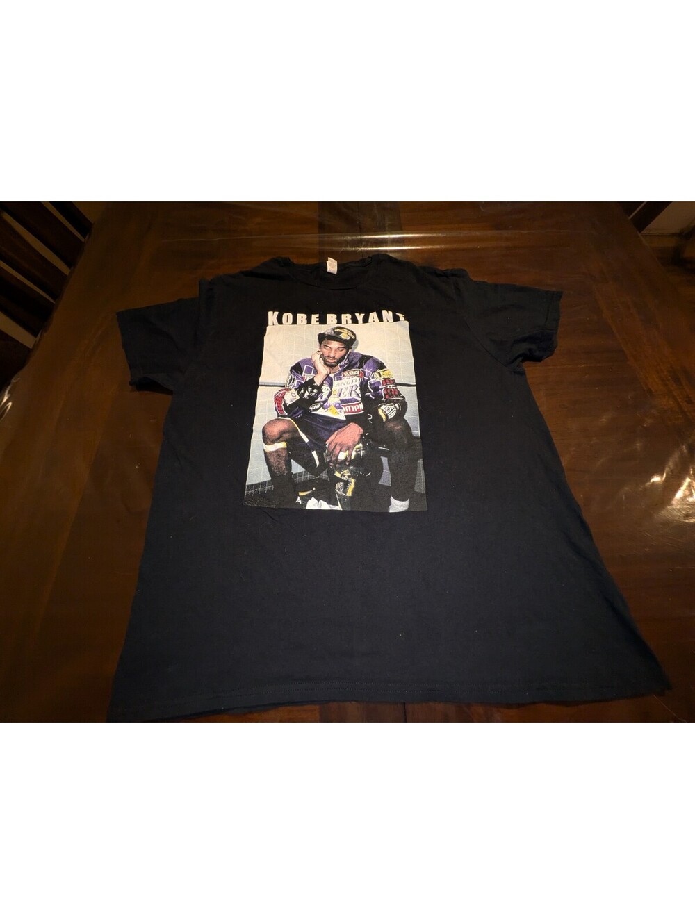 Kobe Bryant graphic T shirt black size XL
